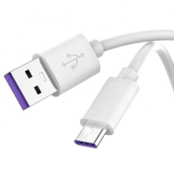 HUAWEI Cable USB 3.1 a Tipo C Original * HL1289 * Carga rápida 5A * 1m blanco * Sin blister * Compatible con SuperCharge