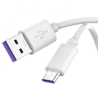 HUAWEI Cable USB 3.1 a Tipo C Original * HL1289 * Carga rápida 5A * 1m blanco * Sin blister * Compatible con SuperCharge