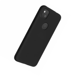 Funda compatible con GOOGLE PIXEL 4A 4G ⋆ Silicona negra flexible antideslizante y ultrafina