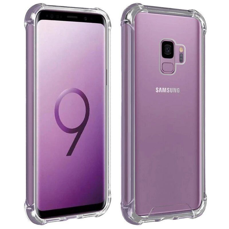 Funda compatible con SAMSUNG GALAXY S9 * Silicona transparente * Esquinas reforzadas