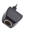 Adaptador de corriente mechero 220V CA a 12V CC – Uso en casa de dispositivos de coche – Enchufe europeo – 600 mA 🔌🚗
