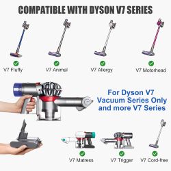 Batería compatible con Dyson V7 ⋆ 6000 mAh ⋆ Con pantalla ⋆ Incluye filtros y cepillo ⋆ 21.6 V ⋆ Li-ion 🔋🧹📦
