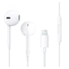 Auriculares cable lightning con micrófono manos libres y control volumen compatibles con Apple iPhone iPad iPod Blanco