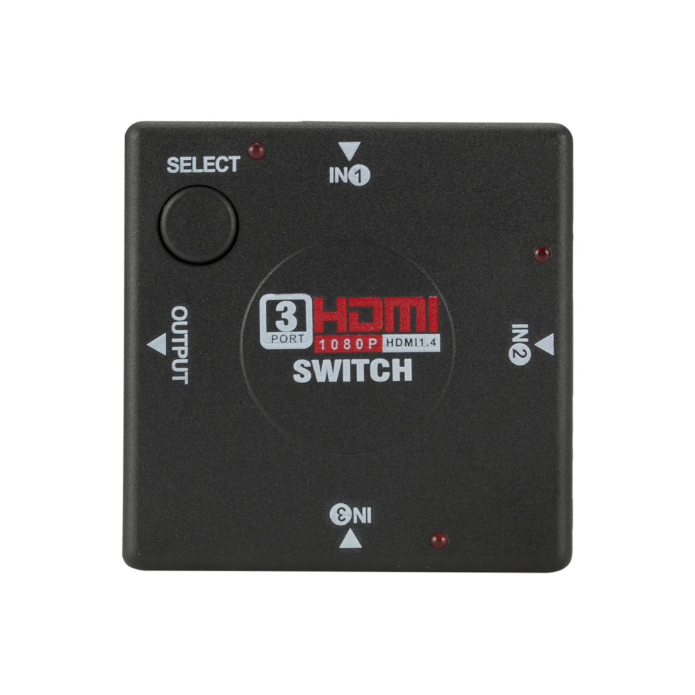 Conmutador switch HDMI 3 en 1 ⋆ 1080P HD ⋆ Selector inteligente y manual ⋆ 3 entradas 1 salida ⋆ PS3, Xbox, HDTV 📺🎮🔀🖥️