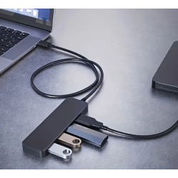 Hub USB 3.0 con 4 puertos ⋆ Alta velocidad ⋆ Compatible con portátil, Xbox, disco duro, teclado y más ⚡🖥️📦🔌