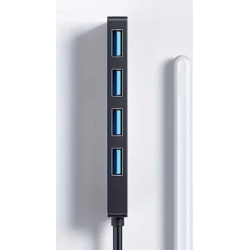 Hub USB 3.0 con 4 puertos ⋆ Alta velocidad ⋆ Compatible con portátil, Xbox, disco duro, teclado y más ⚡🖥️📦🔌