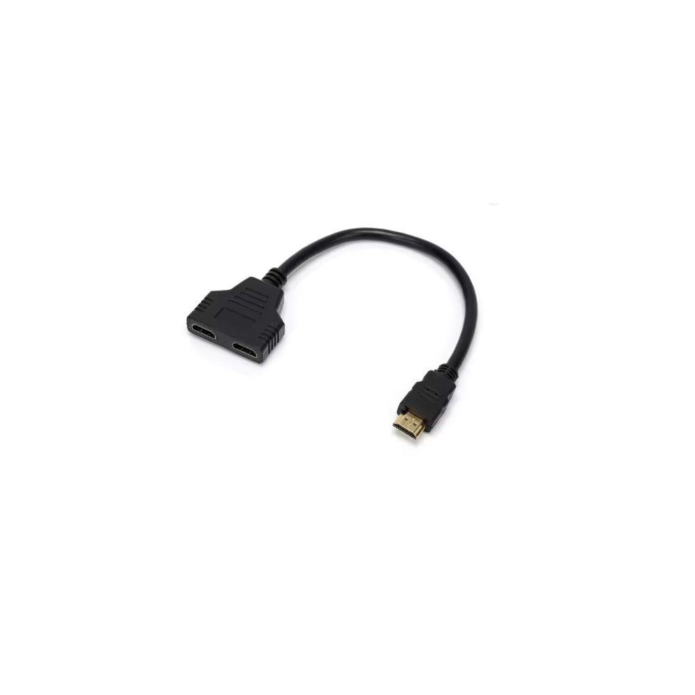 Cable divisor compatible con HDMI ⋆ 1 entrada a 2 salidas ⋆ Resolución 1080P ⋆ Adaptador Y dual para TV, monitor, portátil 🎥🔌🖥️📺