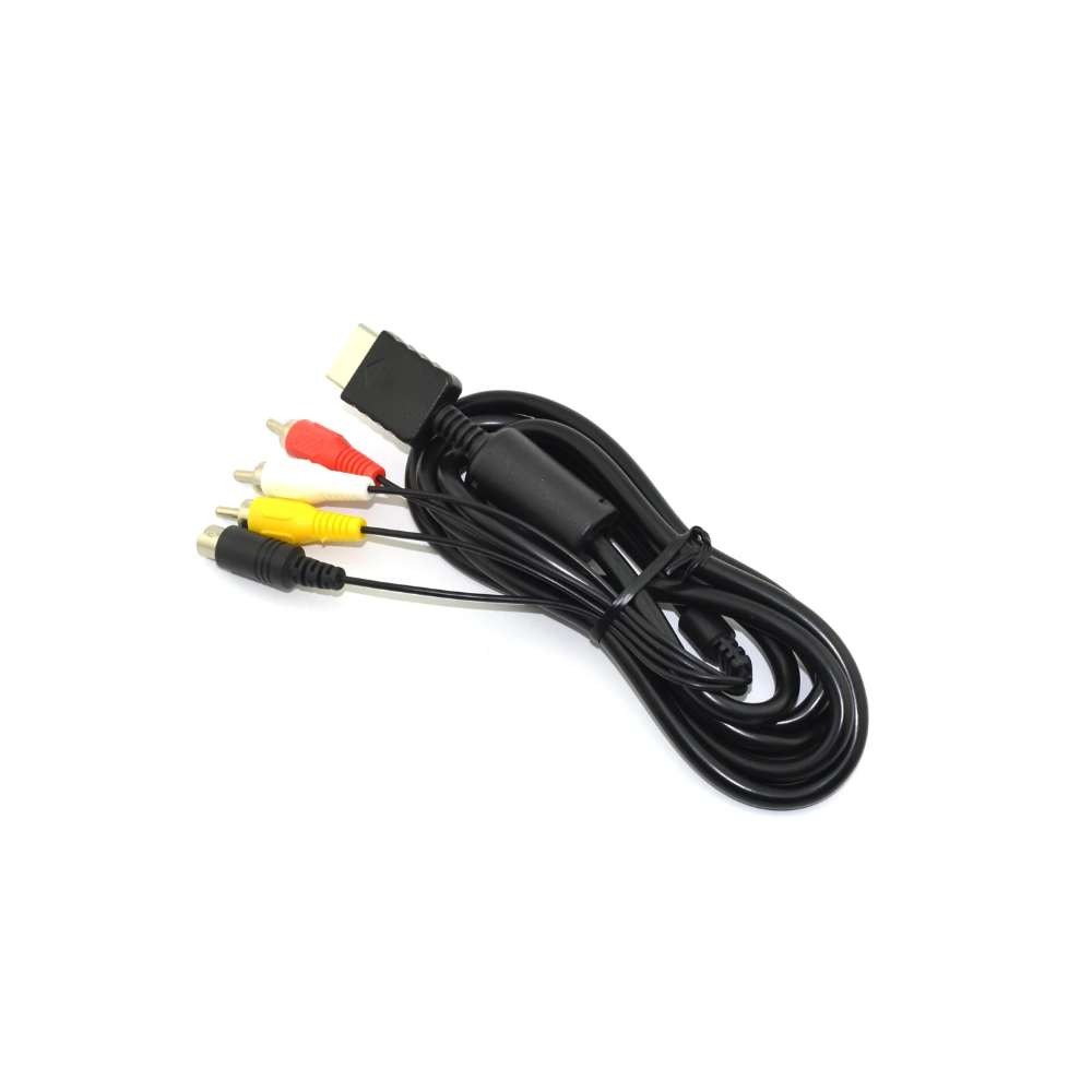 Cable compatible PS2 / PS3 con salida S-VIDEO + AV Audio Video ⋆ Mejora visual PAL ⋆ Compatible con todos los modelos