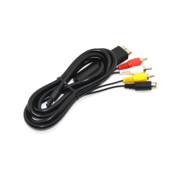 Cable compatible PS2 / PS3 con salida S-VIDEO + AV Audio Video ⋆ Mejora visual PAL ⋆ Compatible con todos los modelos