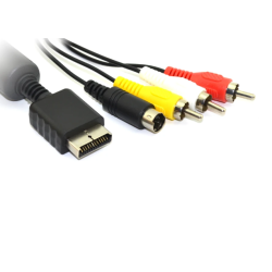 Cable compatible PS2 / PS3 con salida S-VIDEO + AV Audio Video ⋆ Mejora visual PAL ⋆ Compatible con todos los modelos