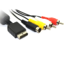 Cable compatible PS2 / PS3 con salida S-VIDEO + AV Audio Video ⋆ Mejora visual PAL ⋆ Compatible con todos los modelos