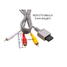 Cable AV compatible con NINTENDO Wii ⋆ 3 RCA compuesto (audio + video) ⋆ Longitud 1,8 m ⋆ Fácil instalación