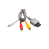 Cable AV compatible con NINTENDO Wii ⋆ 3 RCA compuesto (audio + video) ⋆ Longitud 1,8 m ⋆ Fácil instalación
