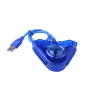 Adaptador USB compatible para mandos PS2 ⋆ Doble entrada ⋆ Conexión a PC por USB ⋆ Color azul ⋆ Windows hasta 8.1