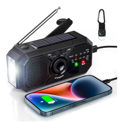Radio solar portátil de...