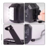 Radio solar portátil de emergencia ⋆ modelo 366 ⋆ AM/FM ⋆ manivela + carga solar + USB ⋆ linterna LED y powerbank
