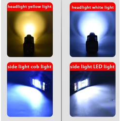 Linterna LED recargable HB-2678-6 ⋆ 6COB blanca y amarilla ⋆ carga solar y USB ⋆ IP44 ⋆ camping, coche, emergencias