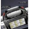 Linterna LED recargable HB-2678-6 ⋆ 6COB blanca y amarilla ⋆ carga solar y USB ⋆ IP44 ⋆ camping, coche, emergencias