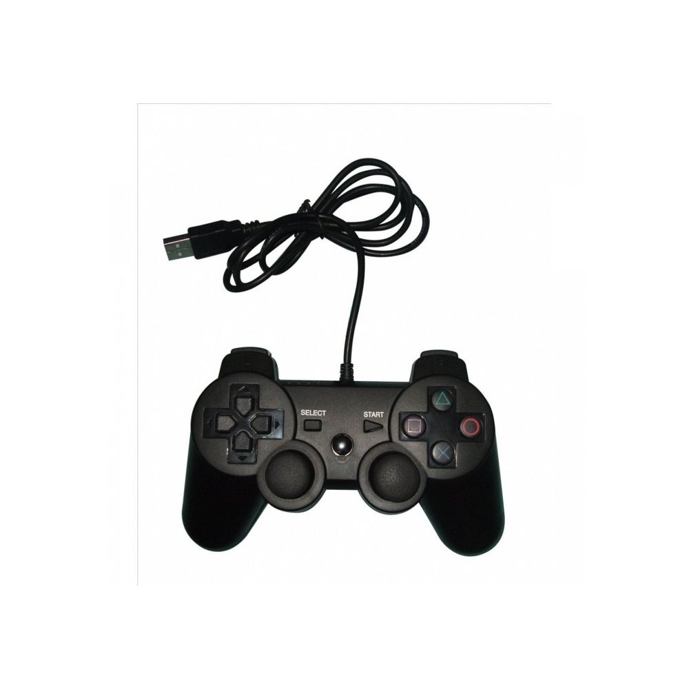 Mando Double Shock compatible con PS3 y PC 🎮 conexión USB ⋆ vibración ⋆ 4 LED ⋆ diseño ergonómico ⋆ compatible Windows