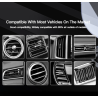 ESSAGER Soporte de coche Gravity para teléfono móvil ⋆ clip rejilla aire ⋆ 4,7 a 6,7'' ⋆ 6 puntos de anclaje ⋆ negro