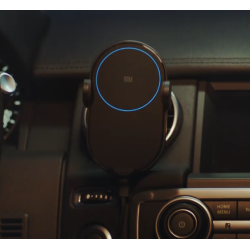 XIAOMI Soporte cargador inalámbrico Mi 20W Wireless Car Charger ⋆ modelo WCJ02ZM ⋆ USB-C ⋆ negro ⋆ carga rápida coche