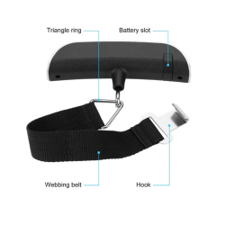 Báscula digital de equipaje portátil ⋆ Balanza para maletas de viaje hasta 50 kg ⋆ Pantalla LCD