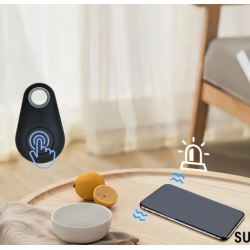 Mini rastreador localizador Bluetooth 4.0 compatible iOS y Android ⋆ Antipérdida llaves, mascotas, niños, maleta – Blanco