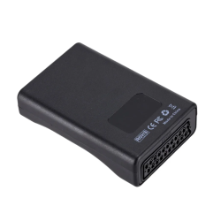Convertidor SCART a HDMI 1080P ⋆ Adaptador de audio y vídeo Plug & Play para TV / DVD / Sky Box / STB ⋆ Negro compacto