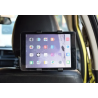 Soporte para reposacabezas asiento coche ⋆ Compatible con tabletas y móviles de 4,7" a 12,9" ⋆ Giro 360° ⋆ Viajes niños