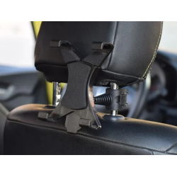 Soporte para reposacabezas asiento coche ⋆ Compatible con tabletas y móviles de 4,7" a 12,9" ⋆ Giro 360° ⋆ Viajes niños