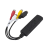 Capturadora USB 2.0 VHS a DVD compatible con Windows ⋆ Convierte vídeo analógico a digital con audio RCA/S-Video