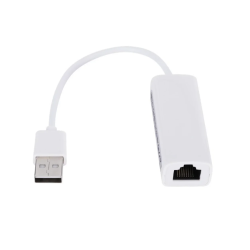 Adaptador USB 2.0 a RJ45 Ethernet 10/100Mbps ⋆ Compatible con Windows, Mac, Android ⋆ Plug & Play