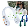 Ventilador sin aspas para cuello ⋆ Mini ventilador portátil silencioso USB ⋆ 5 velocidades ⋆ Pantalla digital ⋆ Verde