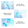Ventilador sin aspas para cuello ⋆ Mini ventilador portátil silencioso USB ⋆ 5 velocidades ⋆ Pantalla digital ⋆ Verde