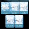 Ventilador sin aspas para cuello ⋆ Mini ventilador portátil silencioso USB ⋆ 5 velocidades ⋆ Pantalla digital ⋆ Azul