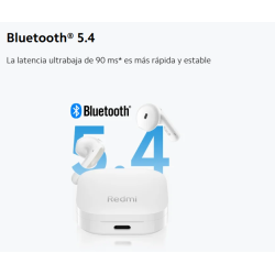 XIAOMI REDMI BUDS 6 ACTIVE ⋆ Auriculares inalámbricos Bluetooth 5.4 ⋆ Sonido de alta calidad ⋆ Color azul ⋆ Control táctil