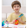 Bolígrafo 3D recargable por USB tipo C Azul y negro + Filamentos PLA + Soporte + Cable ⋆ Juguete creativo para niños