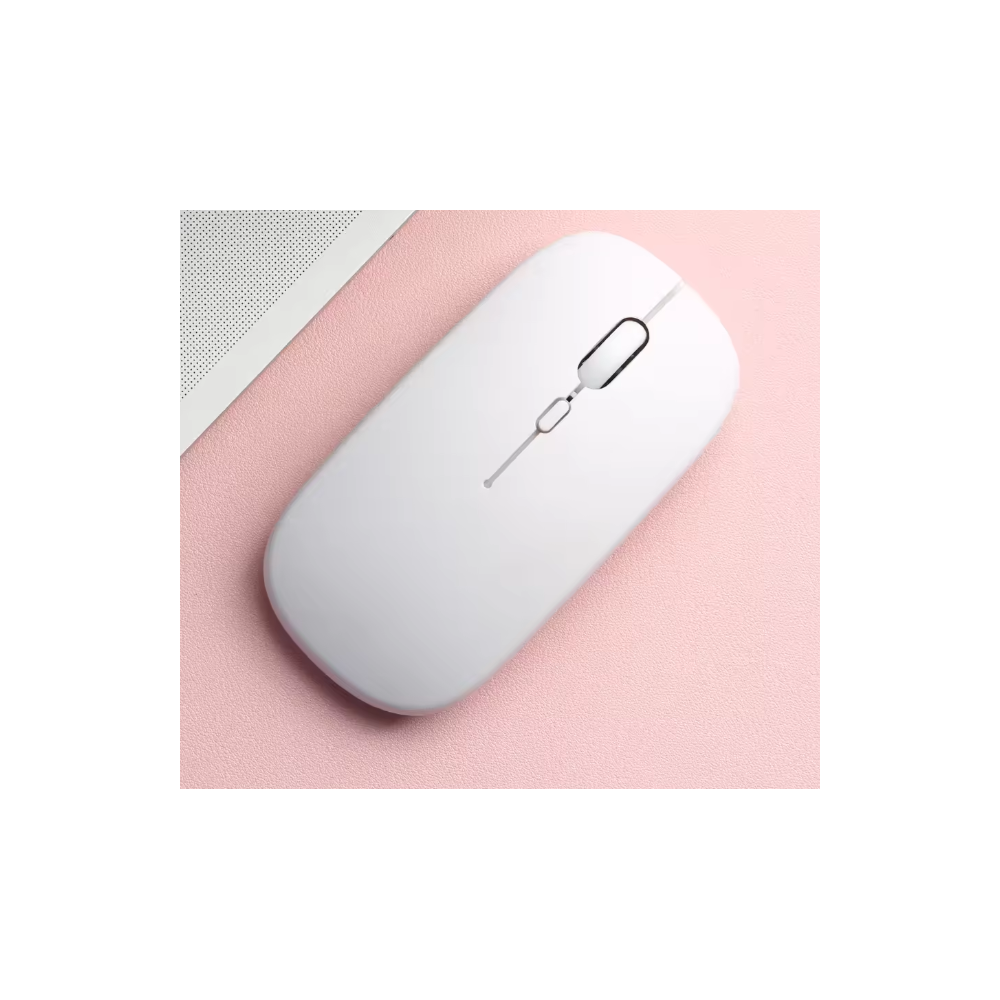 Ratón inalámbrico Bluetooth blanco mate ⋆ Silencioso y ergonómico ⋆ Para iPad, PC, tablet, móvil ⋆ ENVÍO DESDE ESPAÑA