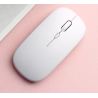 Ratón inalámbrico Bluetooth blanco mate ⋆ Silencioso y ergonómico ⋆ Para iPad, PC, tablet, móvil ⋆ ENVÍO DESDE ESPAÑA