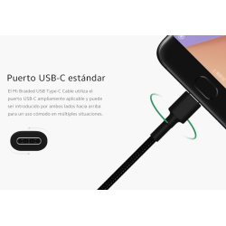 XIAOMI Cable Mi Braided USB USB-C 100 cm rojo ⋆ Carga rápida y datos ⋆ Resistente y flexible ⋆ ENVÍO DESDE ESPAÑA