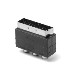 Adaptador Euroconector SCART macho a 3RCA AV ⋆ Audio y vídeo compuesto ⋆ Para PS4, Wii, DVD, VCR ⋆ ENVÍO DESDE ESPAÑA
