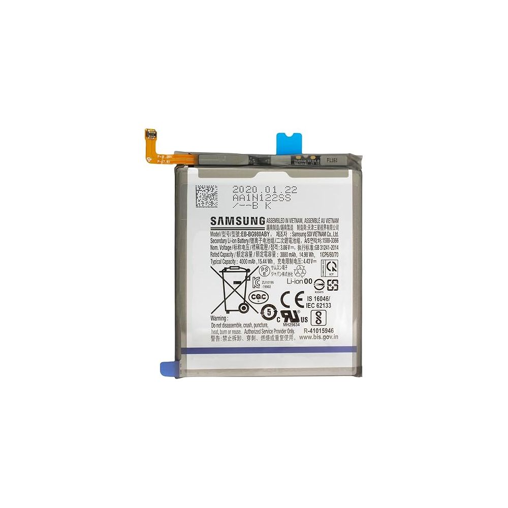 Batería original Service Pack EB-BG980ABY 4000 mAh ⋆ Samsung Galaxy S20 G980F / S20 5G G981 ⋆ ENVÍO DESDE ESPAÑA