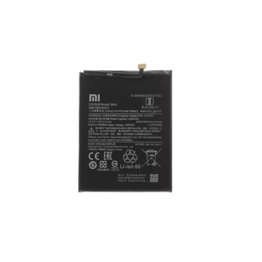 Batería original BM4J 4400 mAh ⋆ Xiaomi Redmi Note 8 Pro M1906G7G ⋆ Li-ion polímero ⋆ ENVÍO DESDE ESPAÑA