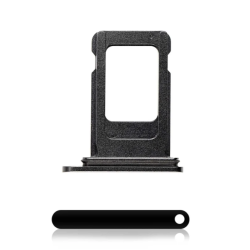 Bandeja SIM compatible para APPLE iPhone XR A2105 ⋆ Color negro ⋆ Repuesto para tarjeta SIM ⋆ ENVÍO DESDE ESPAÑA