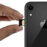 Bandeja SIM compatible para APPLE iPhone XR A2105 ⋆ Color negro ⋆ Repuesto para tarjeta SIM ⋆ ENVÍO DESDE ESPAÑA