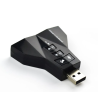Tarjeta de sonido Virtual 7.1 USB 3D ⋆ Adaptador externo con micrófono y auriculares ⋆ Windows y Linux ⋆ ENVÍO DESDE ESPAÑA