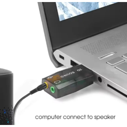 Tarjeta de sonido USB externa 5.1 canales 3D ⋆ Adaptador con micrófono y auriculares para PC Plug and Play ⋆ ENVÍO DESDE ESPAÑA