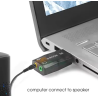 Tarjeta de sonido USB externa 5.1 canales 3D ⋆ Adaptador con micrófono y auriculares para PC Plug and Play ⋆ ENVÍO DESDE ESPAÑA