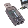 Tarjeta de sonido USB externa 5.1 canales 3D ⋆ Adaptador con micrófono y auriculares para PC Plug and Play ⋆ ENVÍO DESDE ESPAÑA