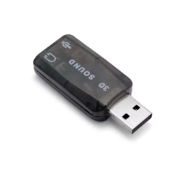 Tarjeta de sonido USB externa 5.1 canales 3D ⋆ Adaptador con micrófono y auriculares para PC Plug and Play ⋆ ENVÍO DESDE ESPAÑA